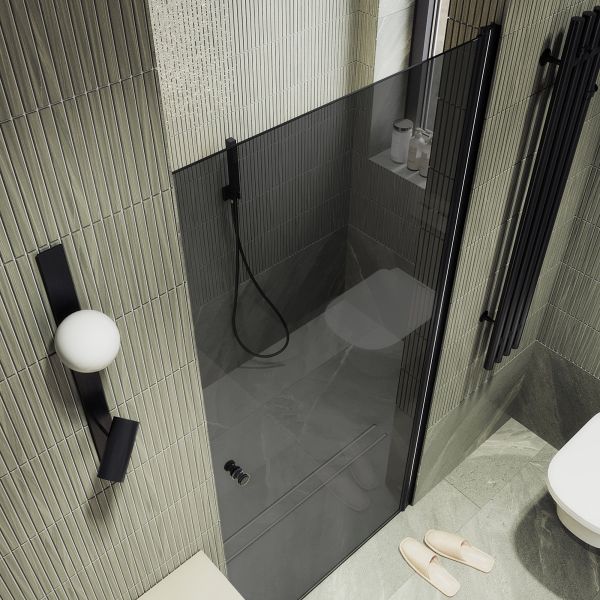 Душевая дверь MaybahGlass MGD-806-6 80см чёрный